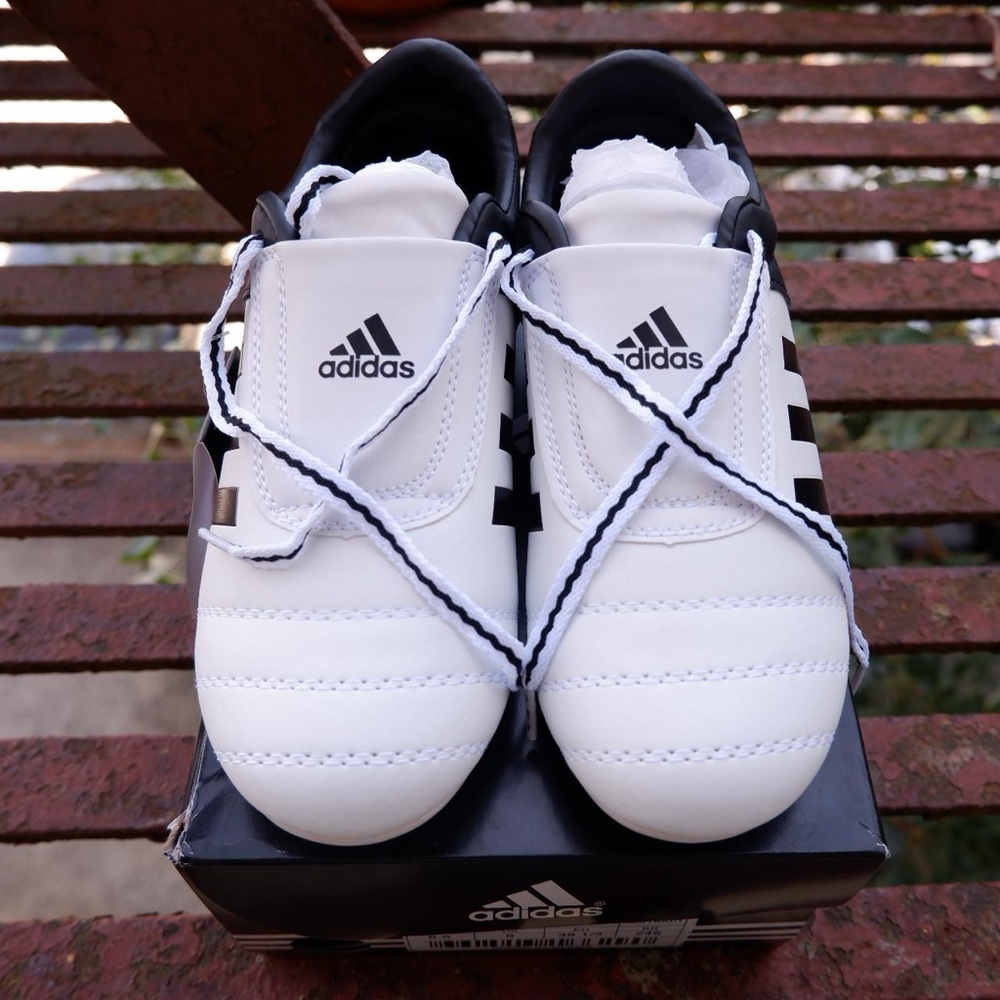 Adidas Men's White and Black Athletic Shoes - Picture 2 of 3